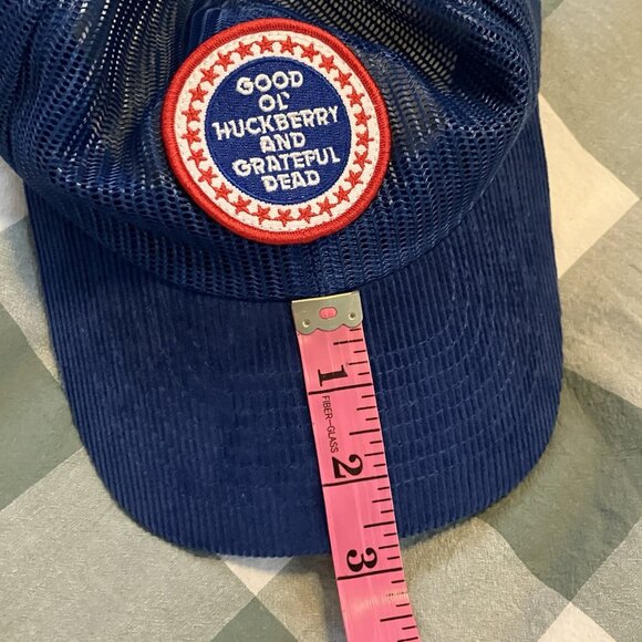 Huckberry x Grateful Dead Baseball Trucker Hat Good Ol' Mesh Snapback Blue Y2K - Picture 10 of 10